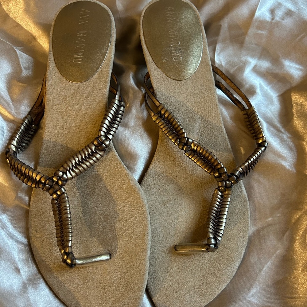 Ann Marino Bronze Women's Sandals